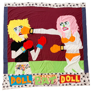 "doll eat doll "with spider border