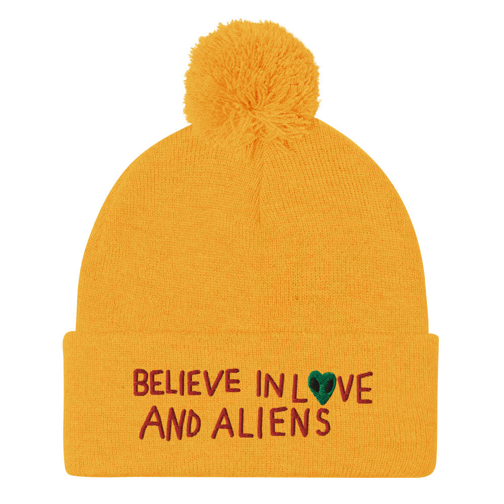 believe in love and aliens  Beanie